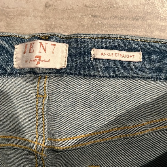 JEN7 7 For All Mankind Ankle Straight Jeans, 27” Inseam, Size 20 New w/Tag - Picture 7 of 10